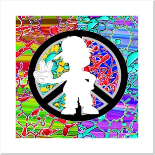 Peace Graffiti Rapper Tag by LowEndGraphics Posters and Art